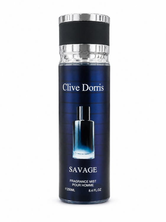 بادی اسپلش مردانه کلایو دوریس (Clive Dorris) مدل Savage – حجم ۲۵۰ میلیلیتر