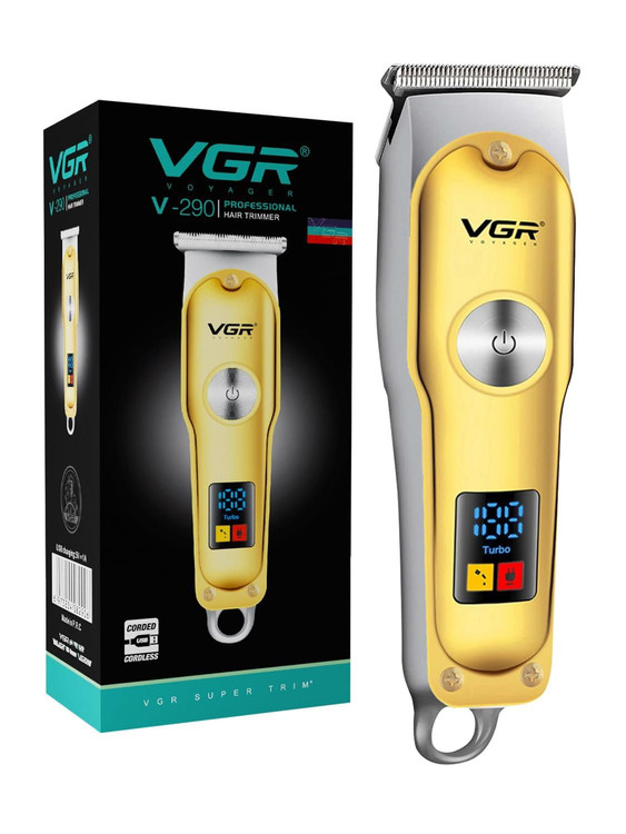ماشین اصلاح (ریش تراش)خط زن و صفر زن وی جی آر اصل و اورجینال توربو دار مدل VGRV290 (با ضمانت اصالت کالا)