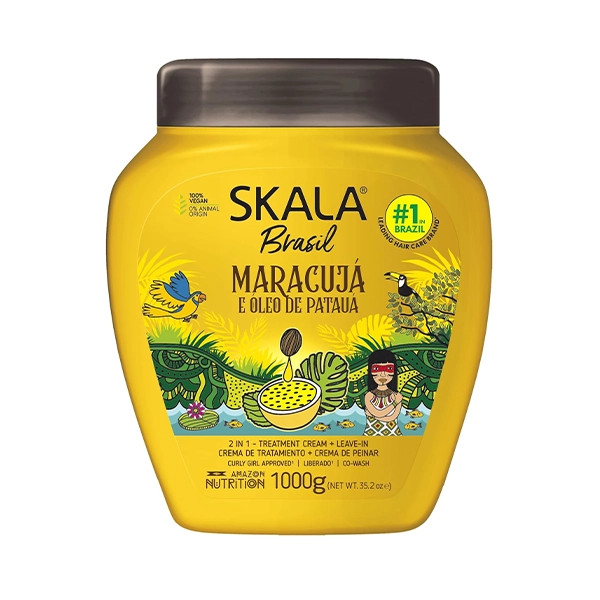 ماسک مو 2 در 1 اسکالا مدل(طرح جدید ورق بزنین) SKALA Brasil Maracujá e Óleo de Patauá ارجینال