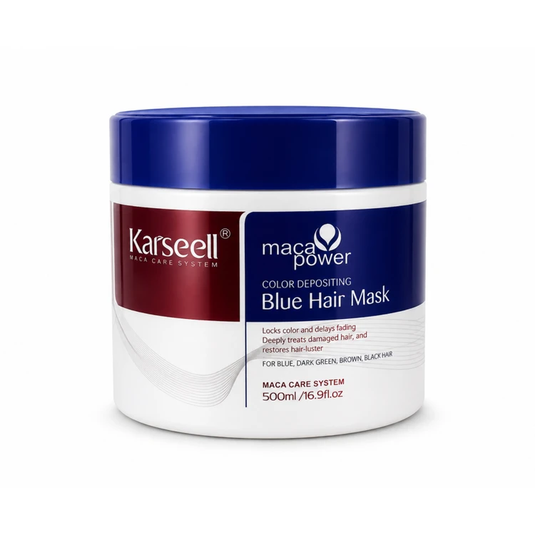 ماسک مو آبی کارسل Maca Power حجم ۵۰۰ میلی‌لیتر | Karseell Blue Hair Mask