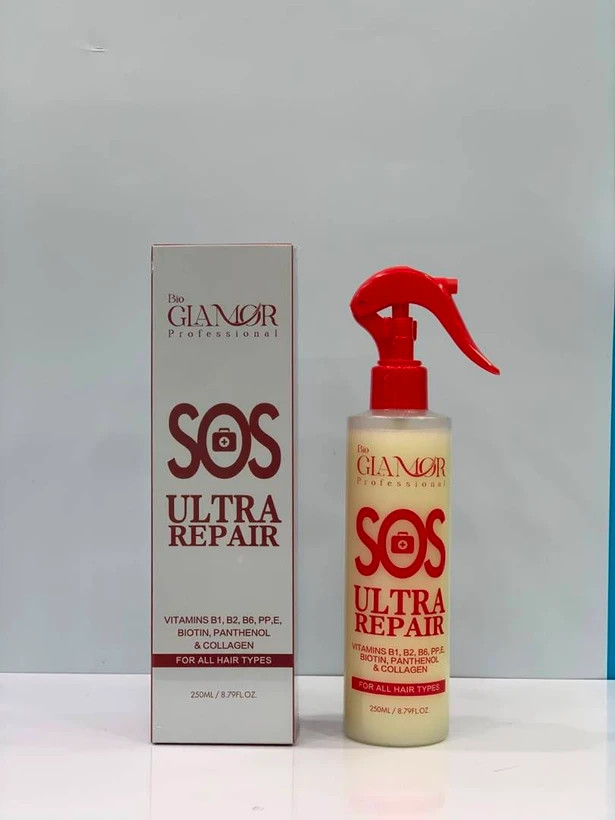 اسپری ترمیمکننده مو Bio Glamor SOS Ultra Repair حجم ۲۵۰ میلیلیتر
