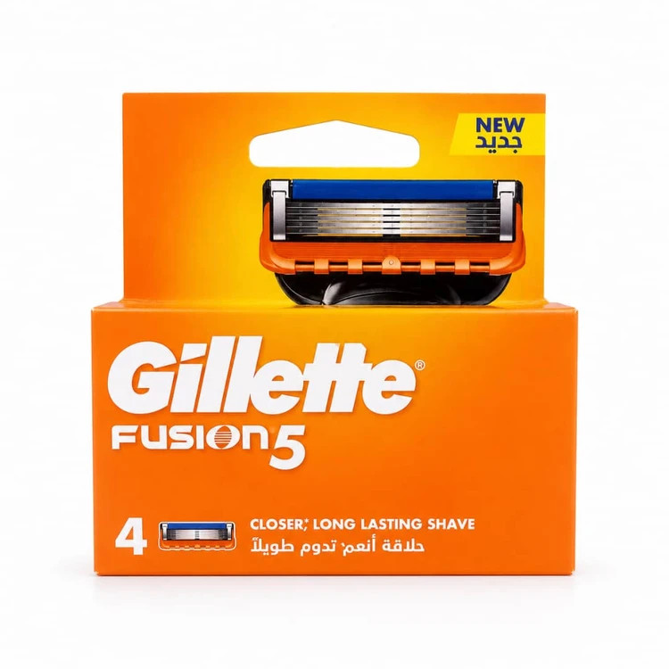 تیغ یدک ژیلت Fusion5 مدل ۴ عددی | اصلاح نزدیک و ماندگار