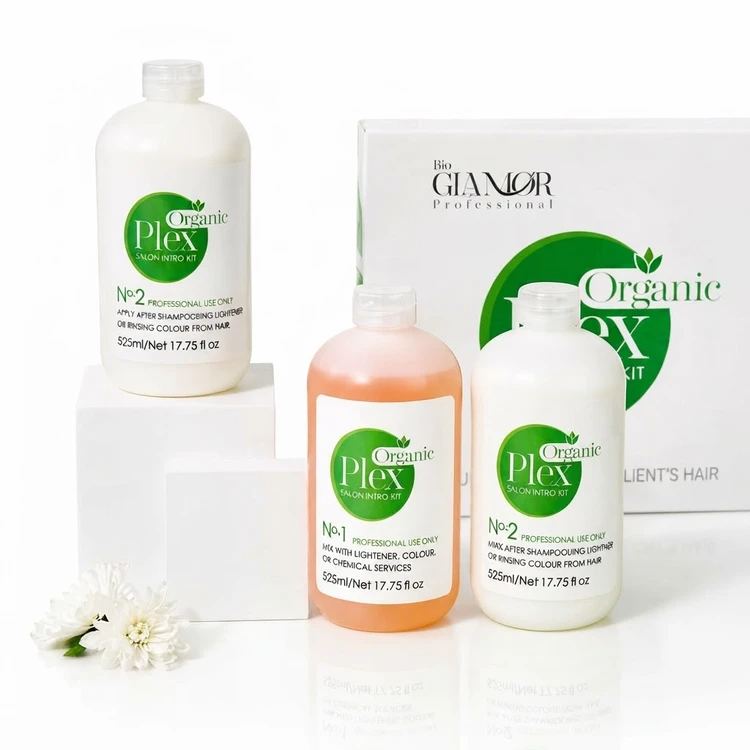 پلکس تراپی مو گلامور پروفشنال Organic Plex Salon Intro Kit حجم ۵۲۵ میلی‌لیتر