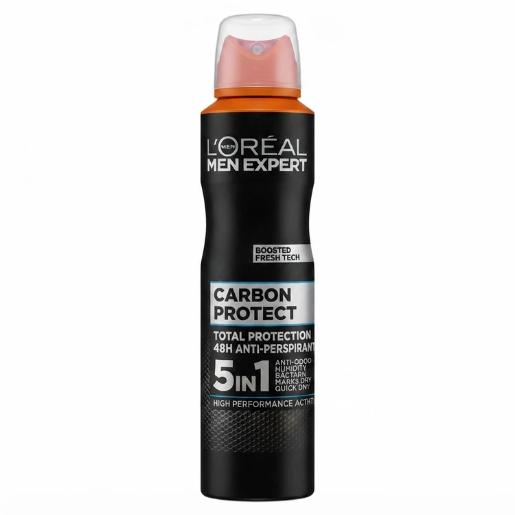 اسپری ضد تعریق مردانه لورآل من اکسپرت Carbon Protect مدل 5 در 1