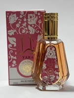 ادوپرفیوم عطر یارا پنجاه میل (ارض الزعفران)yara ادکلن جیبی در چهار رایحه(ورق بزنین)