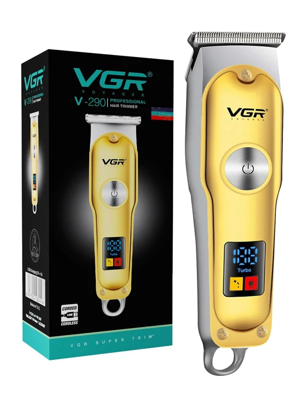 ماشین اصلاح (ریش تراش)خط زن و صفر زن وی جی آر اصل و اورجینال توربو دار مدل VGRV290 (با ضمانت اصالت کالا)