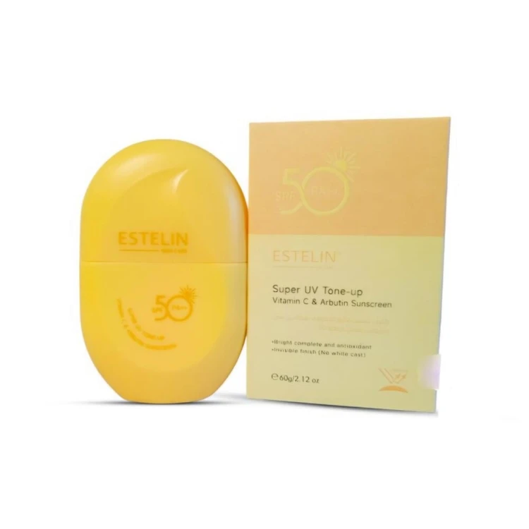 Vitamin C & Arbutin Sunscreen → برای روشن‌کنندگی و آنتی‌اکسیدان (رنگ کرم)