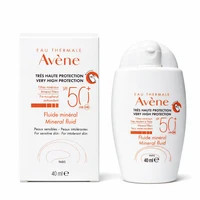 ضدآفتاب اون مینرال و معدنی فاقد چربی صد در صد اورجینال avene چهل میل spf پنجاه ساخت فرانسه mineral fluid