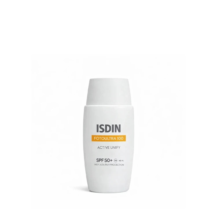 ضد آفتاب ضد لک بی رنگ اکتیو یونیفای ایـزدین 50 میل (+Isdin_Fotoul Tra Active Unify SPF50) اورجینال