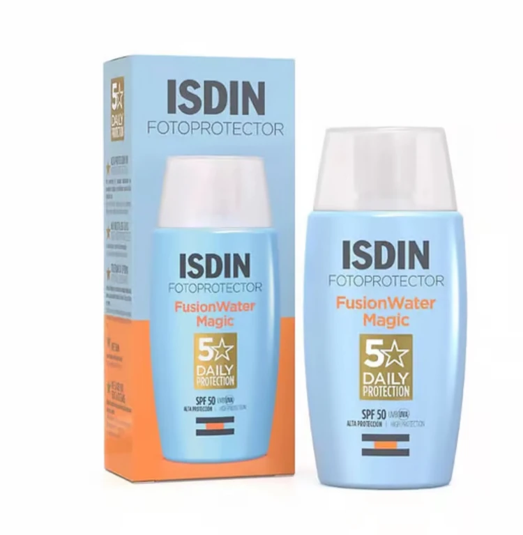 ضد آفتاب بی رنگ ایزدین مدل فیوژن واتر مجیک ISDIN Fusion Water Magic اورجینال