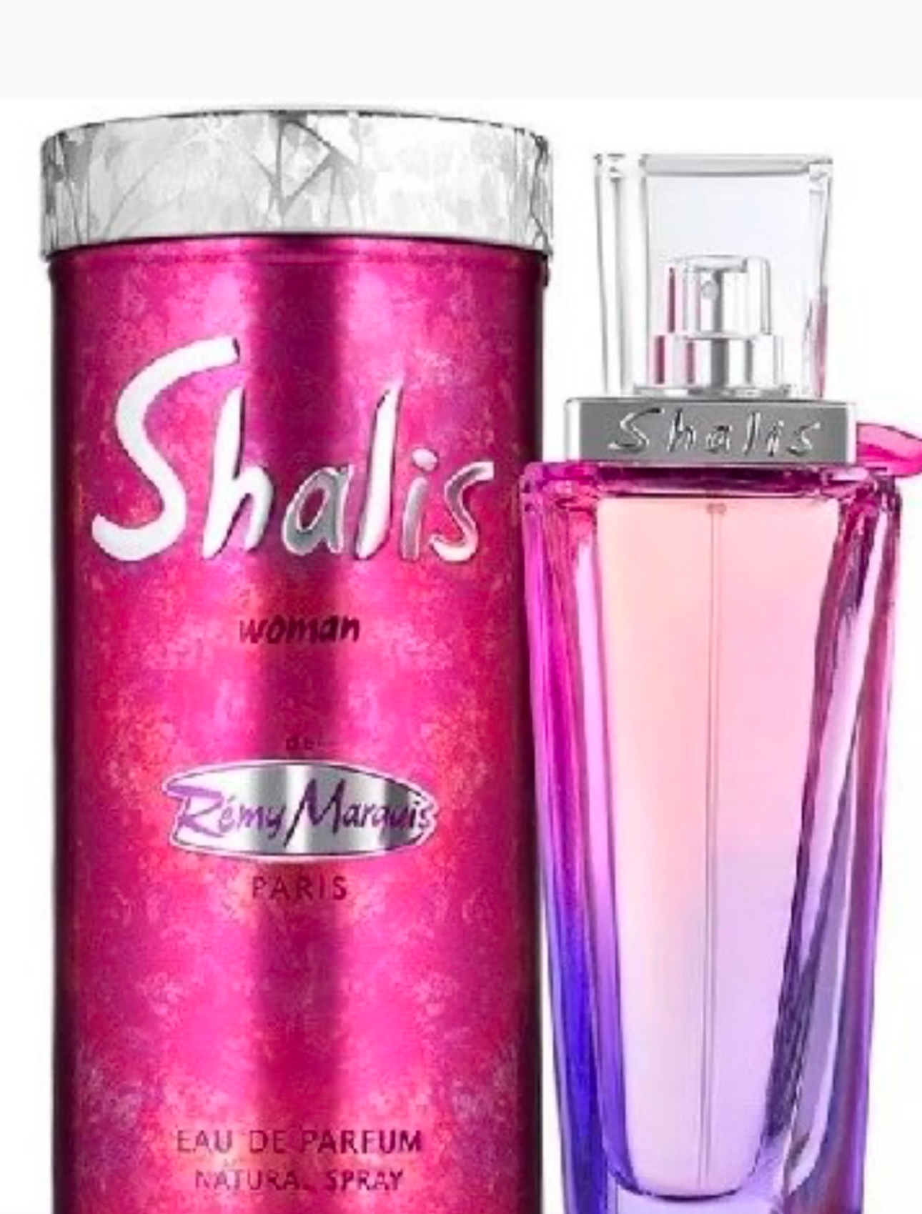 ادکلن عطر(ادوپرفیوم) زنانه شالیز فرانسه برند رمی مارکویس پنجاه میل با خط بوی گردن شکن (Rémy Marquis) Shalis Woman_ اورجینال