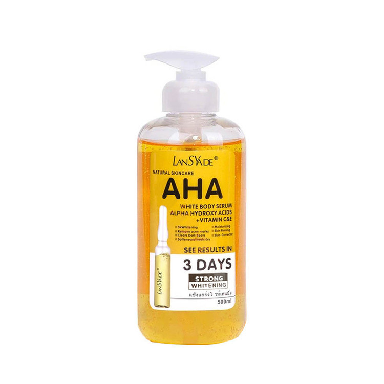 سرم روشن کننده بدن لنسیاد اورجینال پانصد میل aha - anti spot and brightening