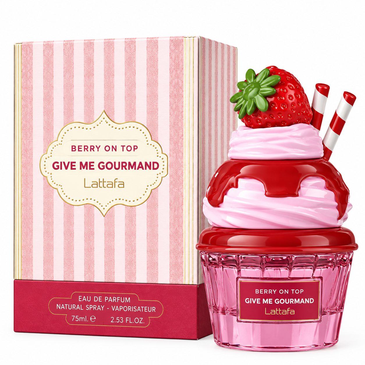 ادکلن بستنی بری ان تاپ لطافه ۷۵ میل Lattafa berry on top give me give me gourmand