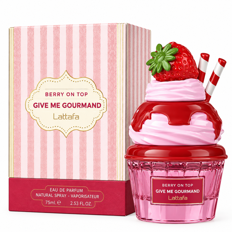 ادکلن بستنی بری ان تاپ لطافه ۷۵ میل Lattafa berry on top give me give me gourmand
