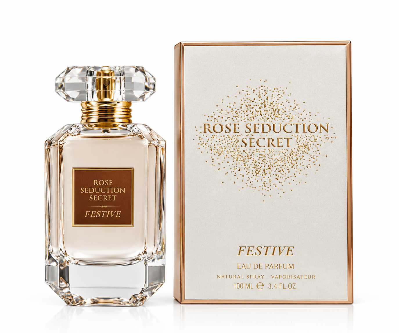 عطر ادوپرفیوم ادکلن رز سدکشن سکرت صدمیل شرکت فراگرانس اصلی Rose seduction secret festive