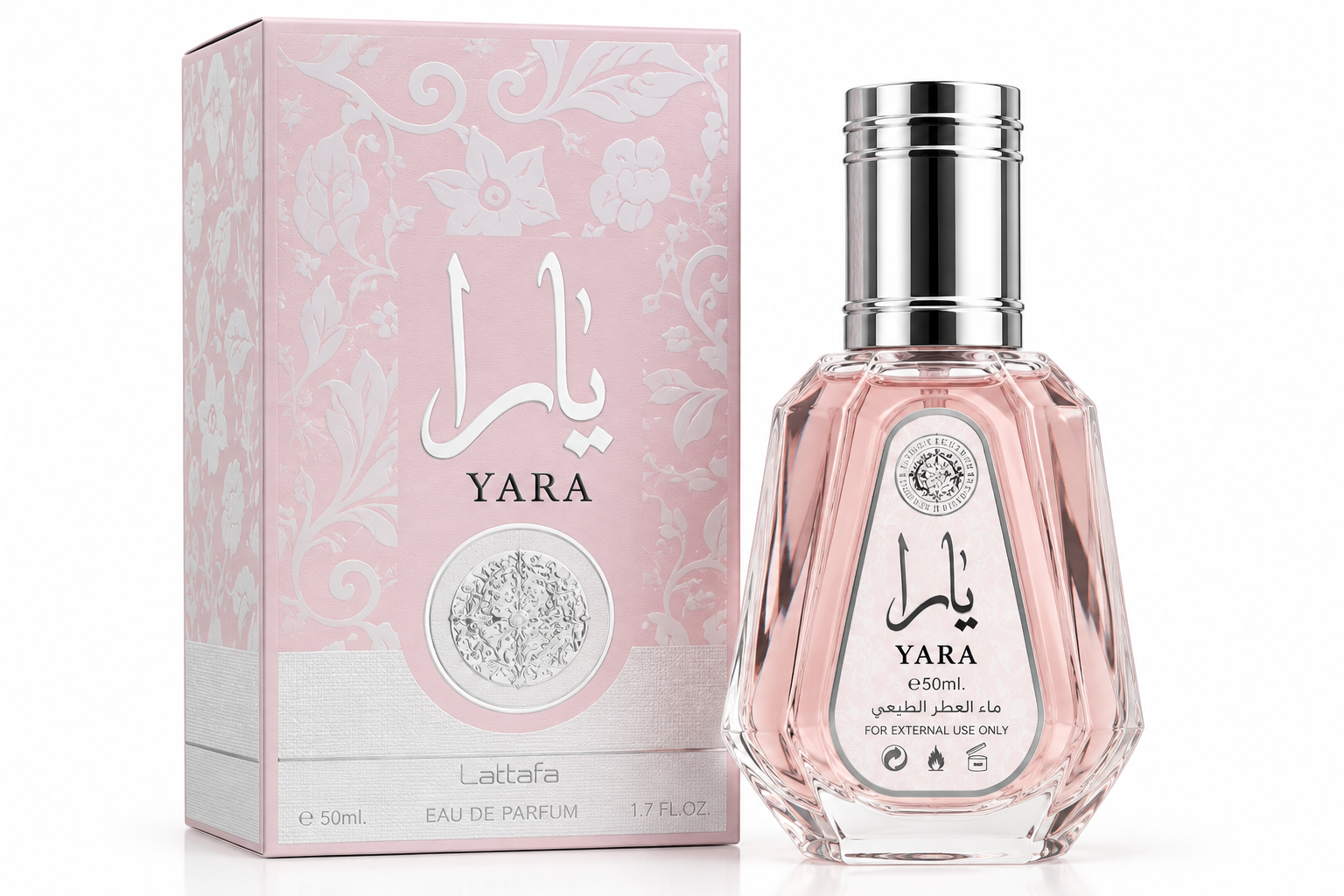 ادوپرفیوم عطر یارا پنجاه میل (ارض الزعفران)yara ادکلن جیبی در چهار رایحه(ورق بزنین)
