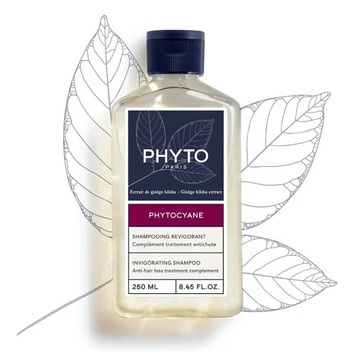 شامپو تقویتکننده مو فیتو مدل Phytocyane با عصاره جینکو بیلوبا حجم 250 میلیلیتر مناسب موهای مستعد ریزش