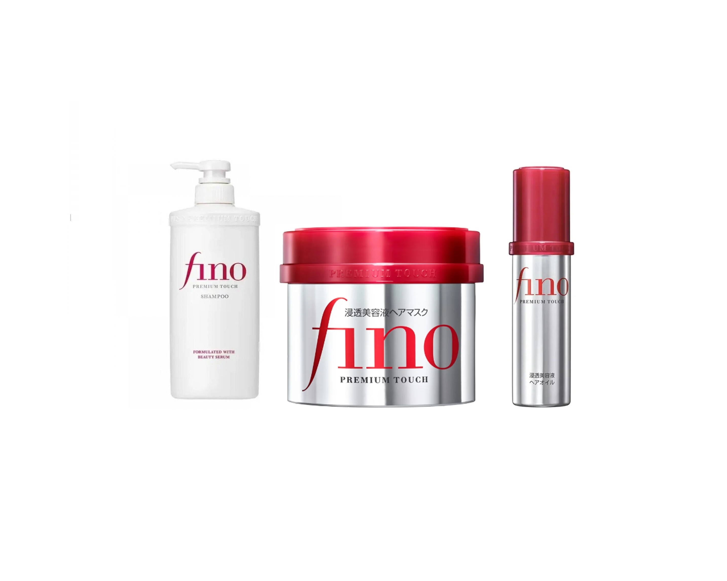 پک احیاکننده مو فینو (شیسیدو) Fino Shiseido Hair Care Set شامل شامپو، ماسک مو و سرم مو اورجینال