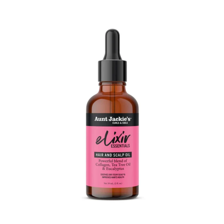 روغن الکسیر مو و کف سر کلاژن و درخت چای آنت جکیز اورجینال Aunt Jackies Elixir  حجم: 59 میلی لیتر