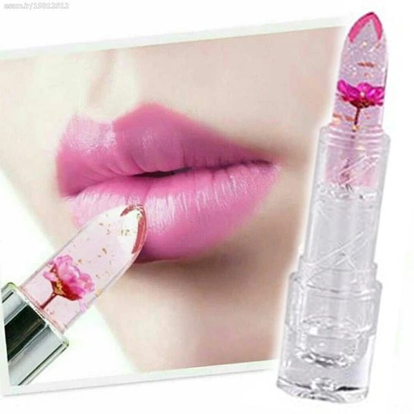 رژحرارتی گلدار.(صورتی) Lip balm LOVE ارسال رنگ و طرح گل به صورت رندوم نرم کننده و آبرسان لب
