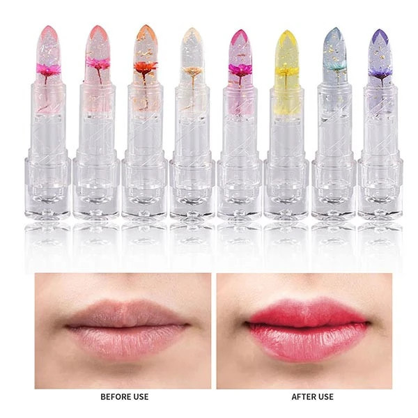 رژحرارتی گلدار.(صورتی) Lip balm LOVE ارسال رنگ و طرح گل به صورت رندوم نرم کننده و آبرسان لب
