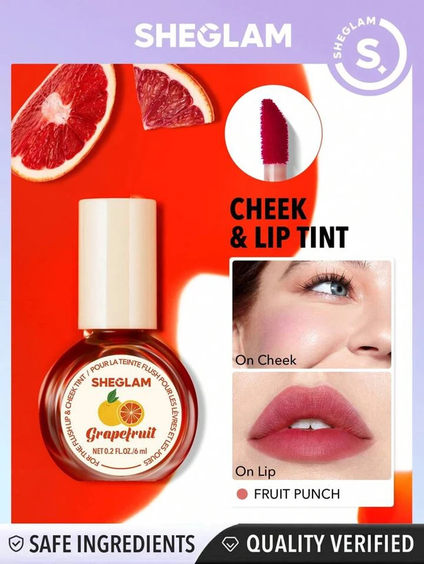 تینت لب و گونه شیگلم_ SHEGLAM مدل گریپ فروت grapefruit