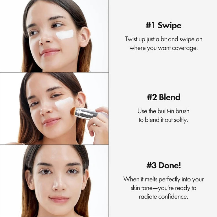 کرم پودر استیکی الروئل لایت (ELROEL Blanc Cover Cream Stick V Light)_اورجینال