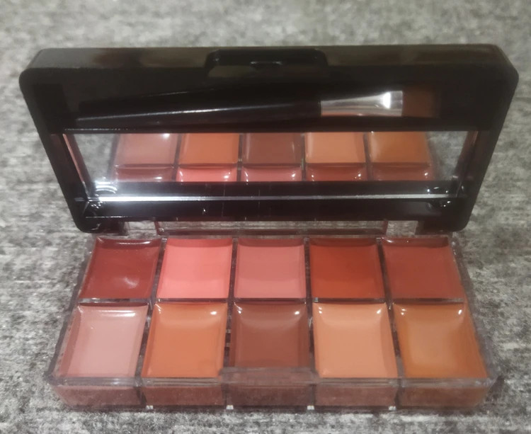 پالت رژ لب ۱۰ رنگ جووسه با آینه و براش مخصوص Lip Palette 10 Colors