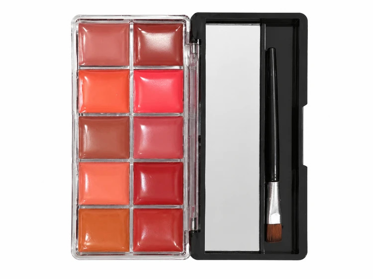 پالت رژ لب ۱۰ رنگ جووسه با آینه و براش مخصوص Lip Palette 10 Colors