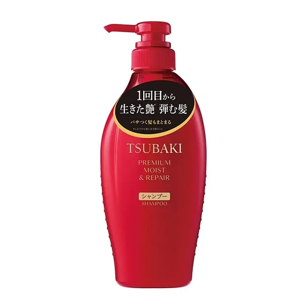 شامپو ترمیم و آبرسان تسوباکی پرمیوم شیسیدو اورجینال Shiseido Premium Moist