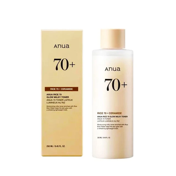 تونر برنج 70+ و سرامید آنوا Anua (250 میل) اورجینال