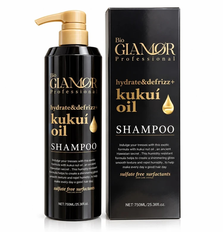 شامپو بیو گلامور پروفشنال Kukui Oil حجم ۷۵۰ میلیلیتر