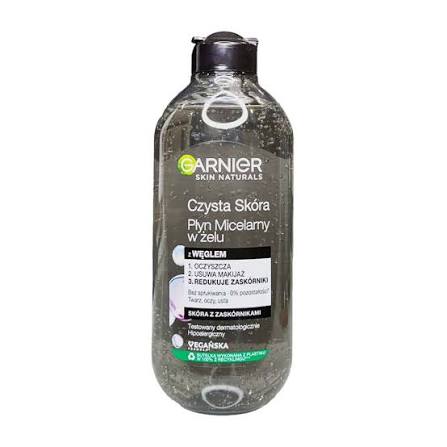 میسلار ژل پاک‌کننده گارنیر مدل Charcoal - کنترل چربی و پاکسازی عمیق بدون ایجاد خشکی