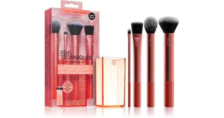 ست براش 4 تکه ریل تکنیک 91533 Real Techniques Flawless Base Set(رنگبندی رندومم / های کپی)