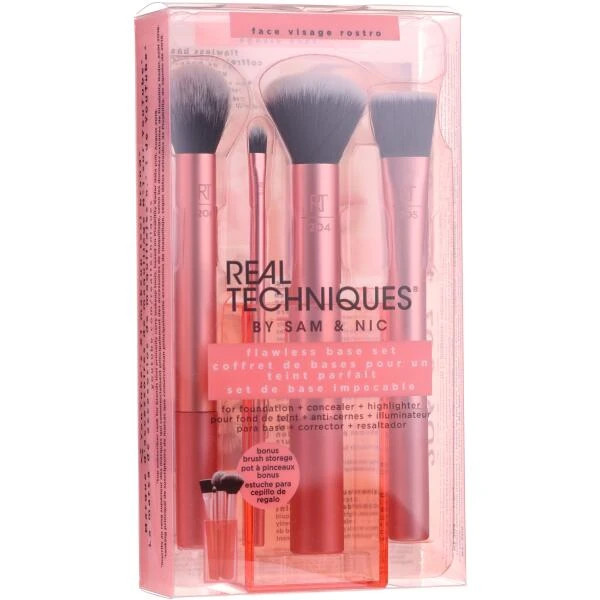 ست براش 4 تکه ریل تکنیک 91533 Real Techniques Flawless Base Set(رنگبندی رندومم / های کپی)